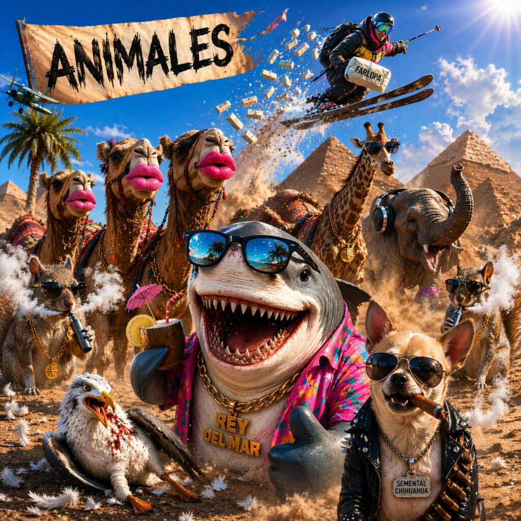 ANIMALES | Tiburones colocados, ardillas vapeadores y camellos con botox. — Semental Chihuahua