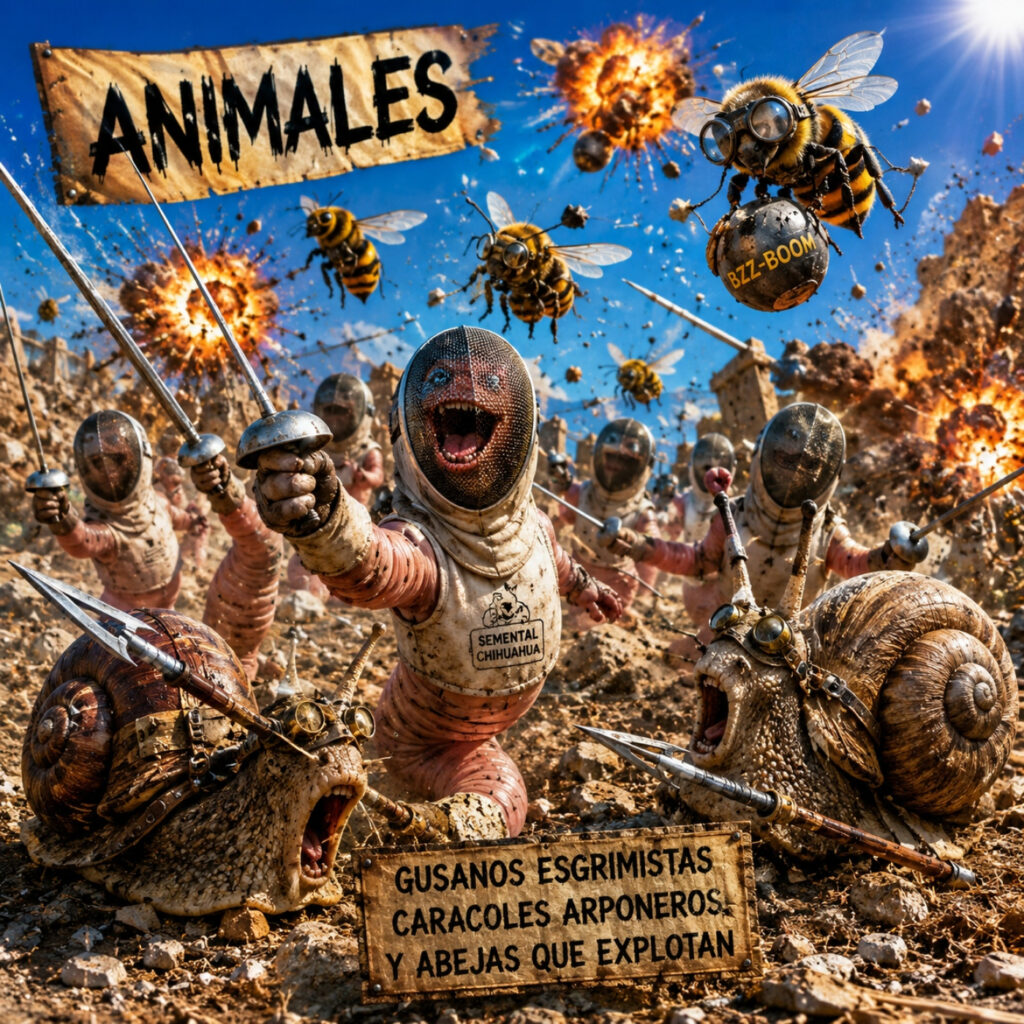 ANIMALES | Gusanos esgrimistas, caracoles arponeros y abejas que explotan. — Semental Chihuahua